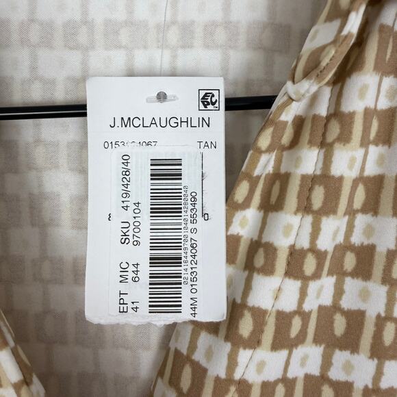 J. McLaughlin Brynn Shirt Dress Tan NWT Size Small - Picture 5 of 5